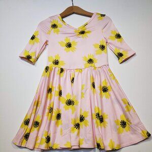 DotDotSmile Size 3/4 Tank Dress - NWT Pink with yellow flowers